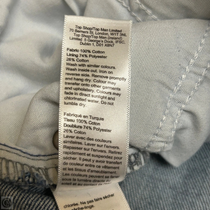 Jeans Straight By Topshop In Blue Denim, Size: 18