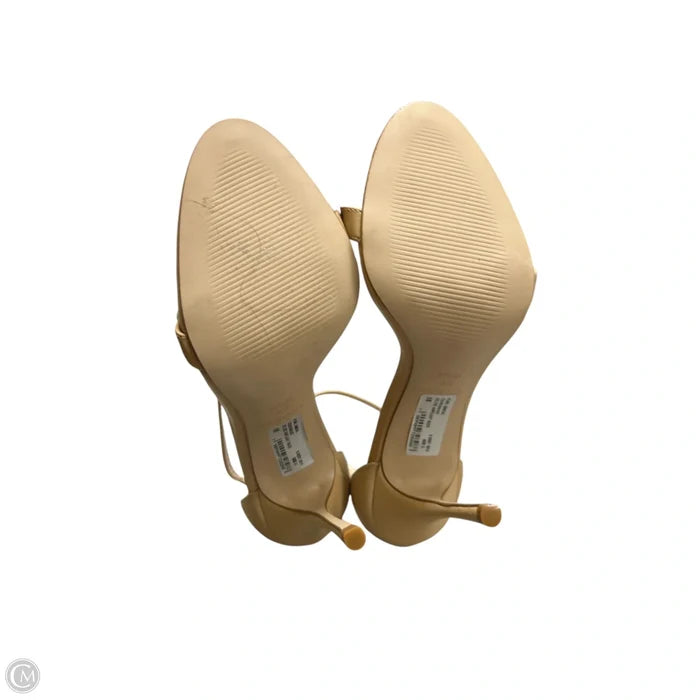 Sandals Heels Stiletto By Aqua In Tan, Size: 6