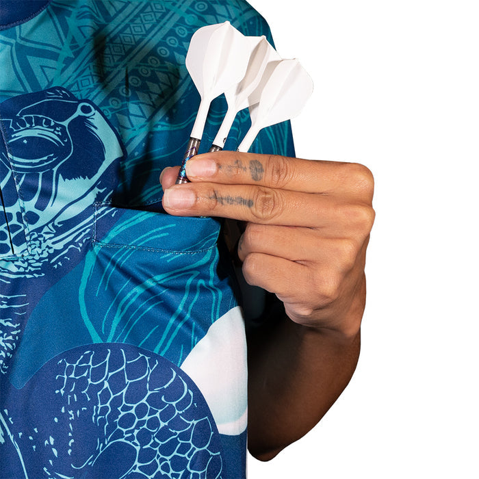 Tribal Turtle Blue Jersey