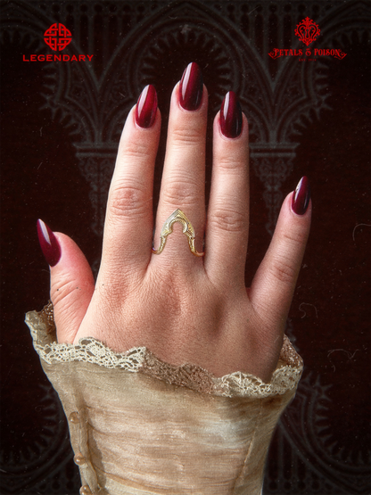 GOLD CRIMSON PEAK™ The "Sharpe Arch" Stacking Ring