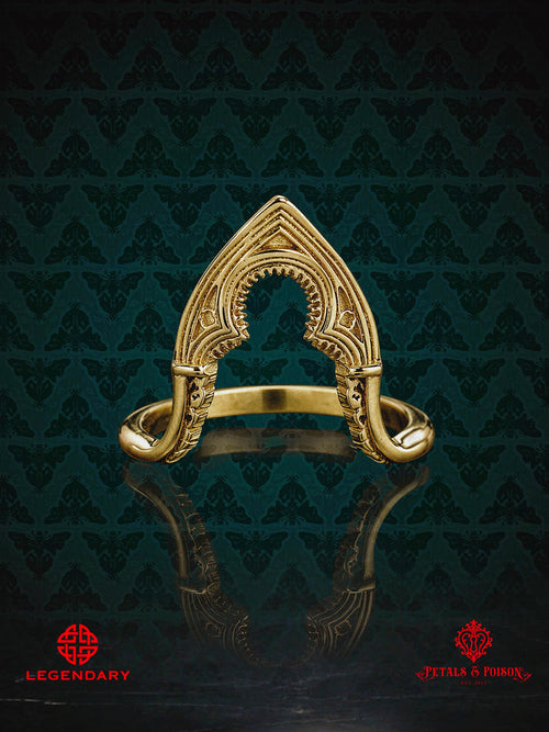 GOLD CRIMSON PEAK™ The "Sharpe Arch" Stacking Ring