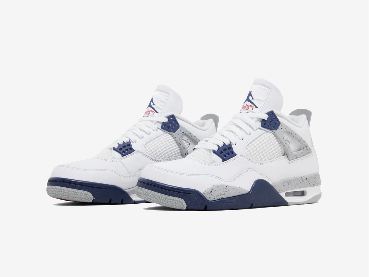 Air Jordan 4 White Midnight Navy (PS)