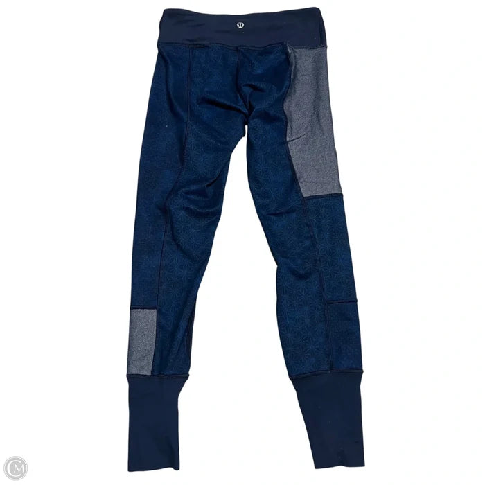 Athletic Leggings By Lululemon In Blue, Size: 4