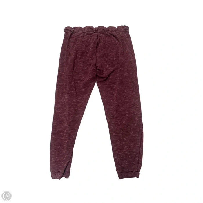 Athletic Pants By Lululemon In Maroon, Size: 12
