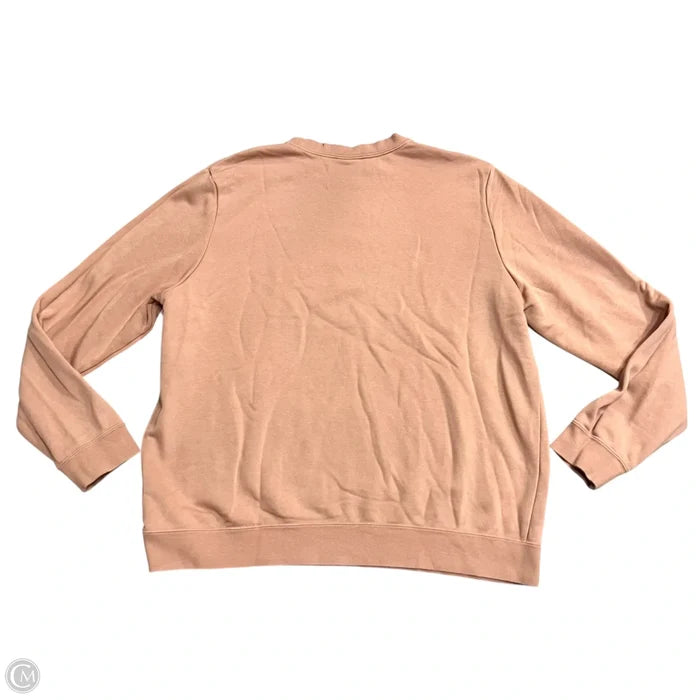 Athletic Sweatshirt Crewneck By Nike In Orange, Size: Xl