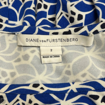 Dress Designer By Diane Von Furstenberg In Blue & White, Size: Xs