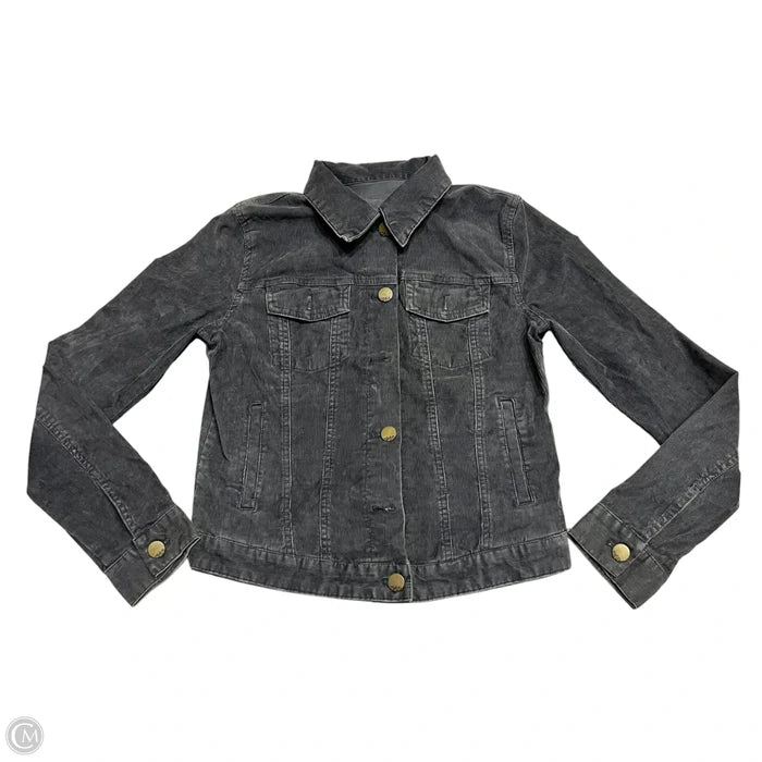Jacket Denim By Gap In Grey, Size: S