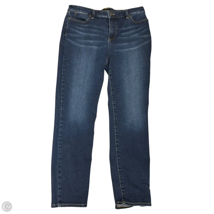 Jeans Skinny By Talbots In Blue Denim, Size: 10