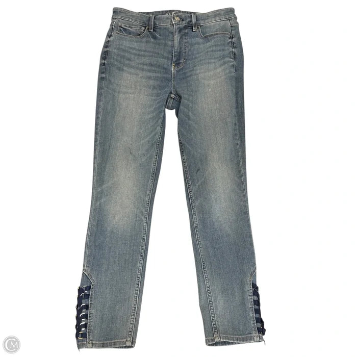 Jeans Skinny By White House Black Market In Blue Denim, Size: 0