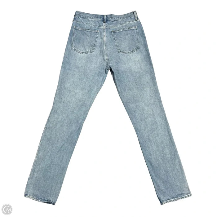 Jeans Straight By Gap In Blue Denim, Size: 12