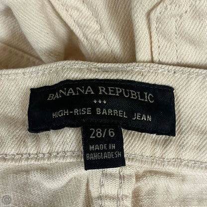Jeans Wide Leg By Banana Republic In Tan Denim, Size: 6