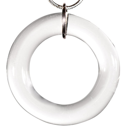 Lucky Blown Glass Dart Ring - Diamond