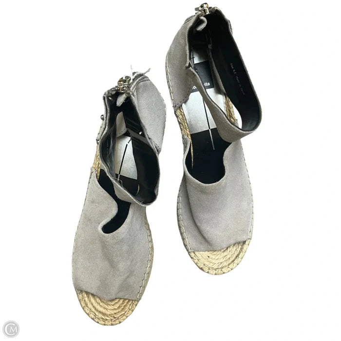 Sandals Heels Wedge By Dolce Vita In Grey, Size: 9.5