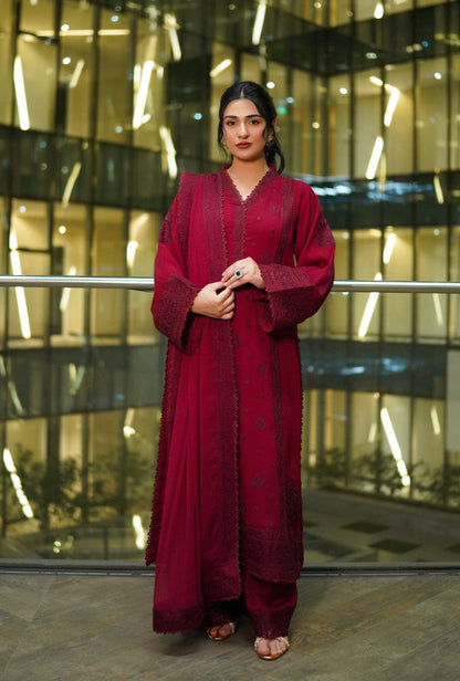 Sarah Khan in Ruby Outfit