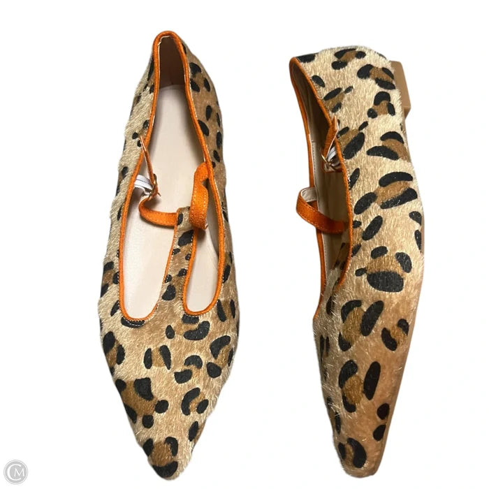 Shoes Flats In Leopard Print, Size: 11.5