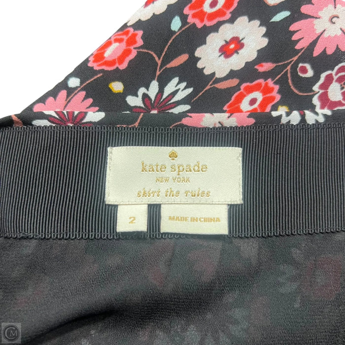 Skirt Designer By Kate Spade In Floral Print, Size: 2
