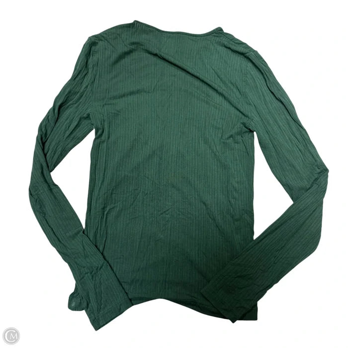 Top Long Sleeve Basic By Aerie In Green, Size: S